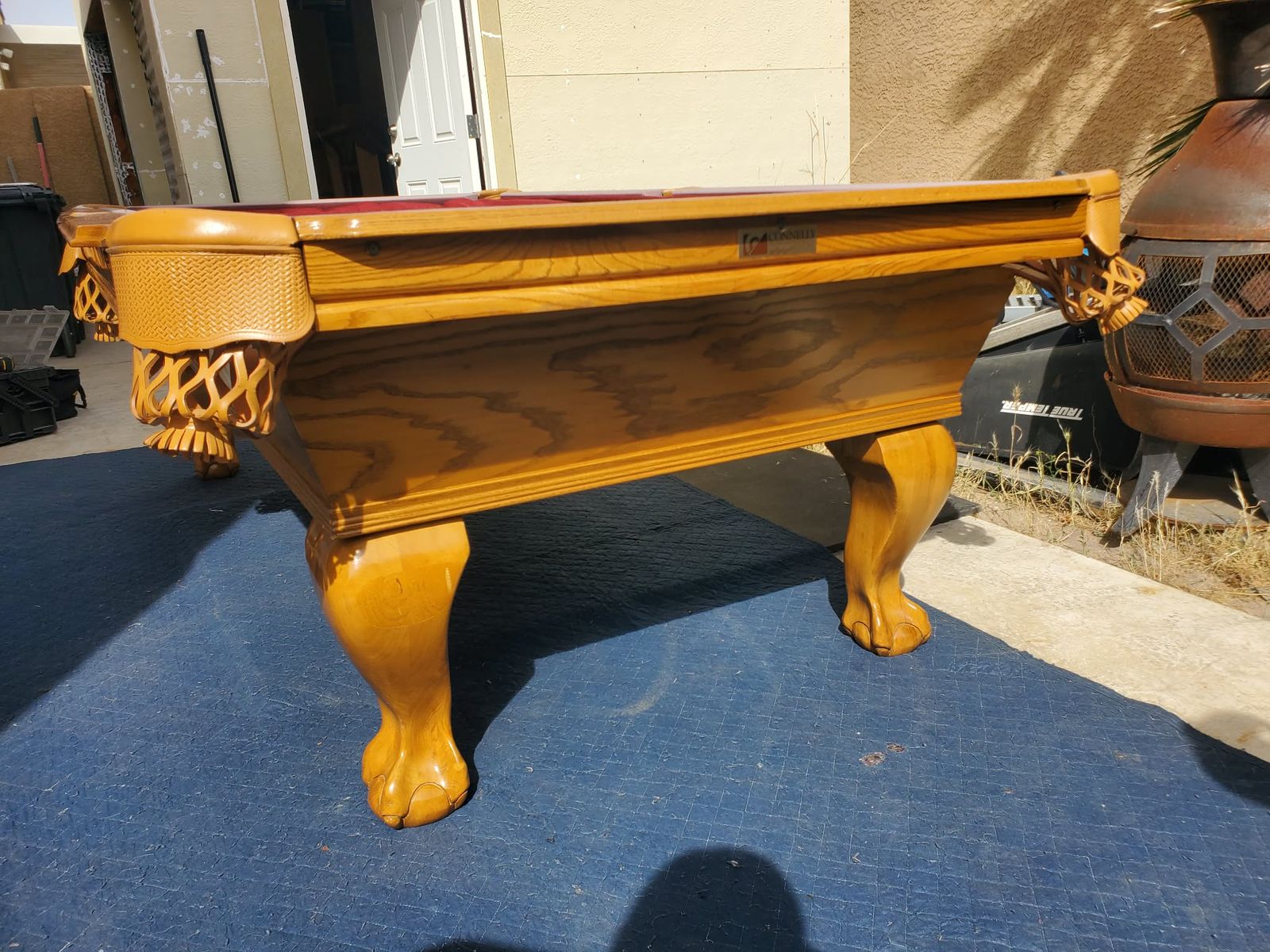 Nice 8ft Connelly golden oak pool table