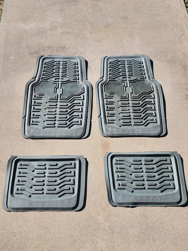 Goodyear 4-Piece All-Weather Rubber Floor Mats
