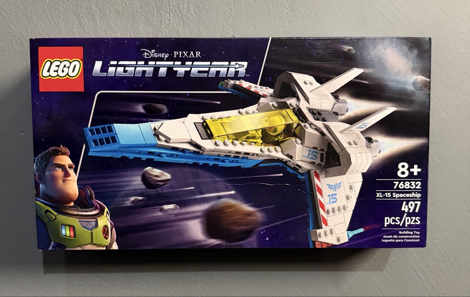 LEGO Disney Pixar Lightyear XL-15 Spaceship Set 76832 (497 Pieces)