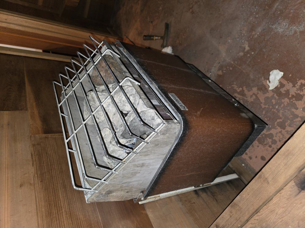 Used OLDER Complete Sauna system that was removed from house