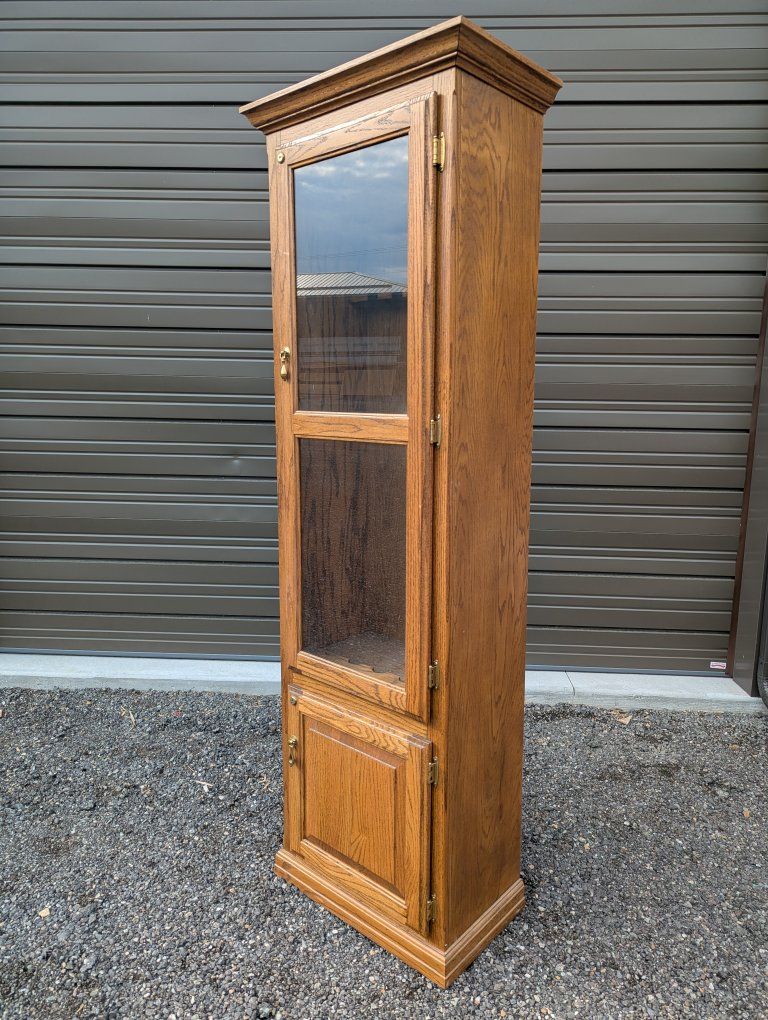 Oak Gun Cabinet