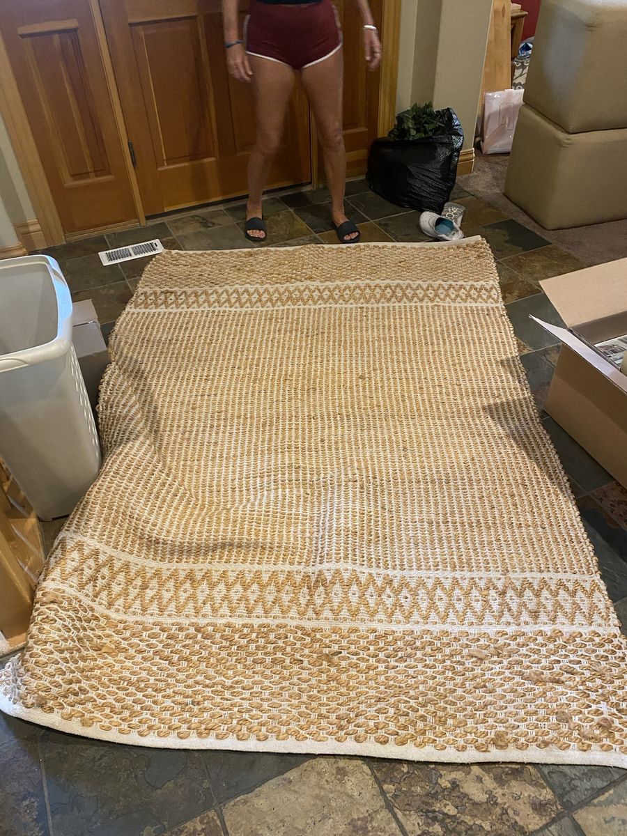 Gold braided rug 5’x7’