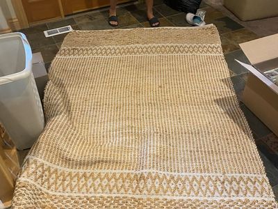 Gold braided rug 5’x7’