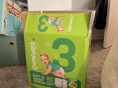 2/3 box of Comforts Diapers - Super Value Box, Size 3 (84 Count) - Day or Night Absorbency