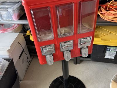 Triple Candy Gumball Machine