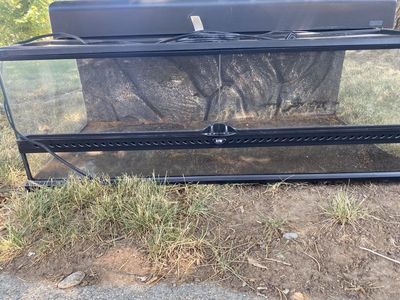 !!! FREE!!! Exo Terra Glass Terrarium Tank with Light Canopy Canopy Hood