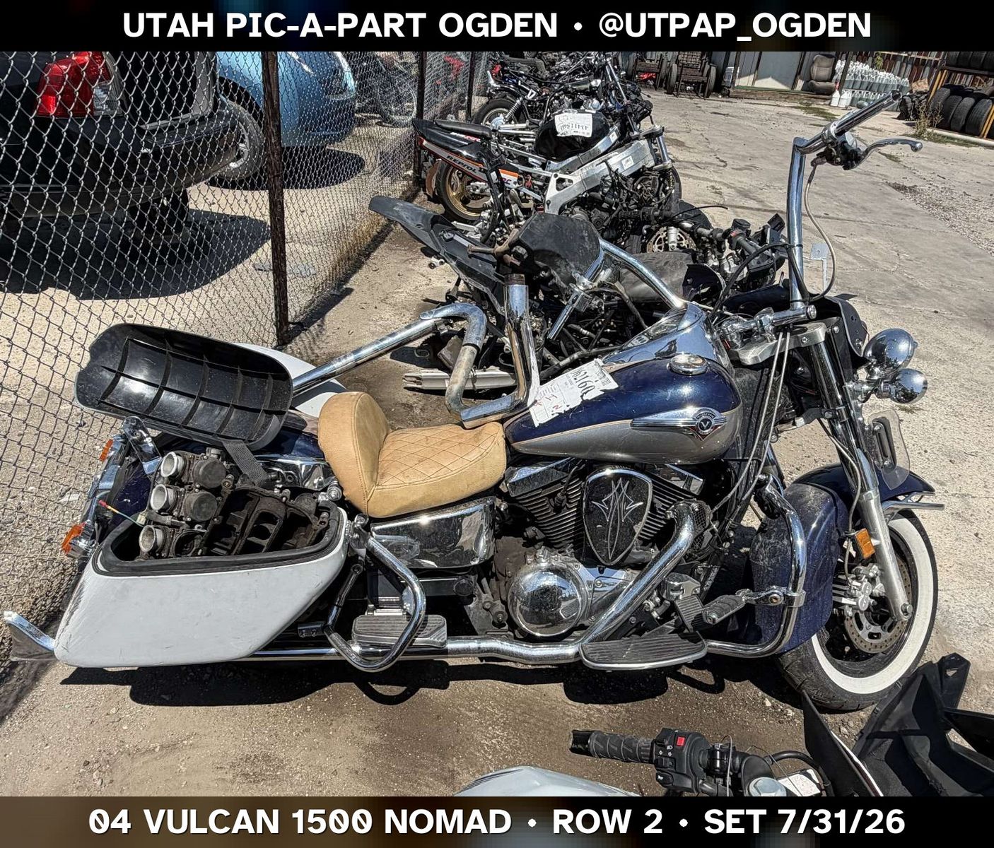 Just In! 2004 Kawasaki Vulcan 1500 Nomad Parts - UTPAP Ogden
