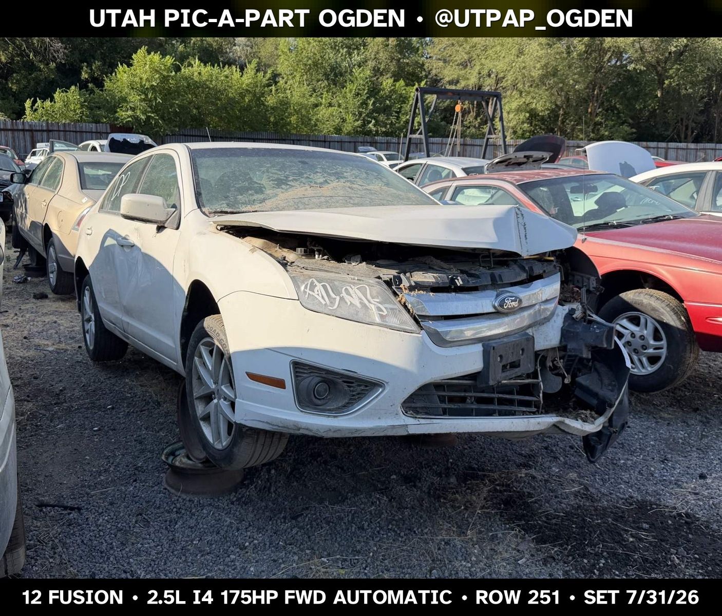 Just In! 2012 Ford Fusion Parts - UTPAP Ogden