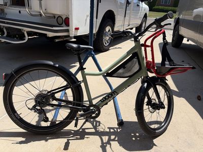 Woom Now 5 Urban Cargo Kids Bicycle Green
