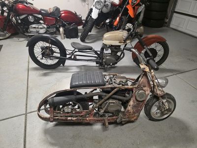 1955 cushman rat with 100cc pit bike motor