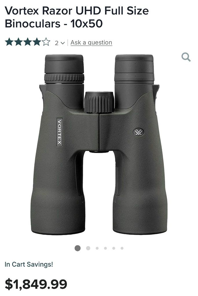 Vortex Razor UHD 10x50 binoculars