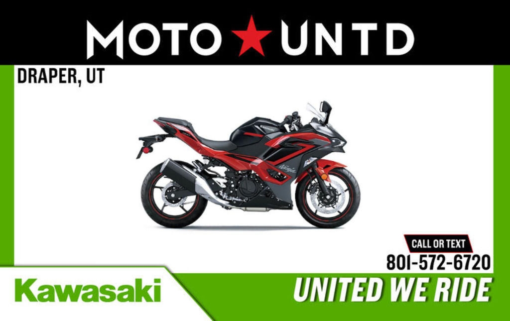 2025 Kawasaki Ninja® 500 ABS Passion Red/Metallic Flat Spark Black