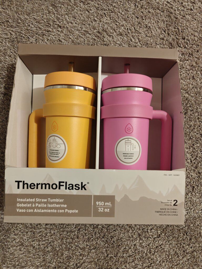 ThermoFlask 32oz Insulated Standard Straw Tumbler