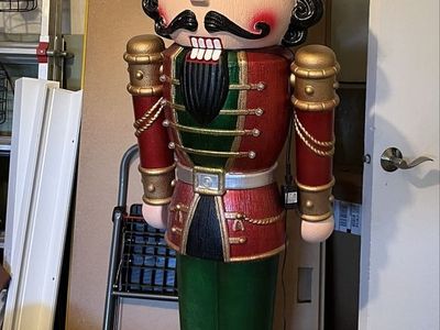 Large Holiday Nutcracker Decoration Statue 6 ft