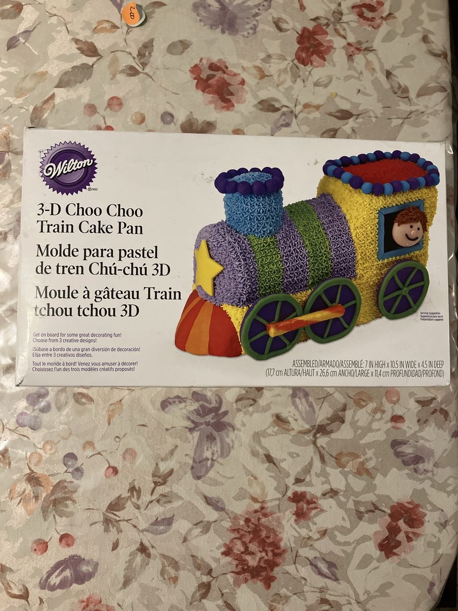 Wilton 3-D Choo Choo Train Cake Pan Set Vintage Novelty Aluminum Mold