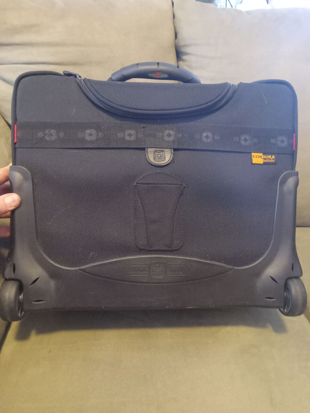 Reduced again. Cordura Ballistic travel bag, NEW, clean, with straps and laptop case.