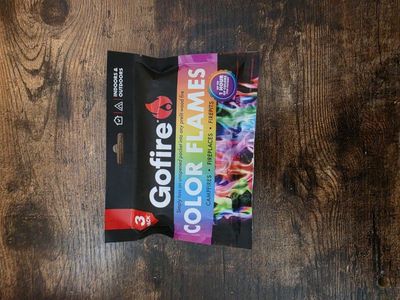 Gofire Color Flames 3-Pack - Indoor/Outdoor Fire Pit, Campfire, Fireplace Colorant (Up to 1 Hr)