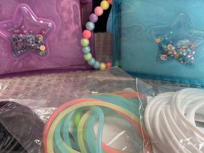 Shimmer 'n Sparkle Wristlet zipper Pouch Set