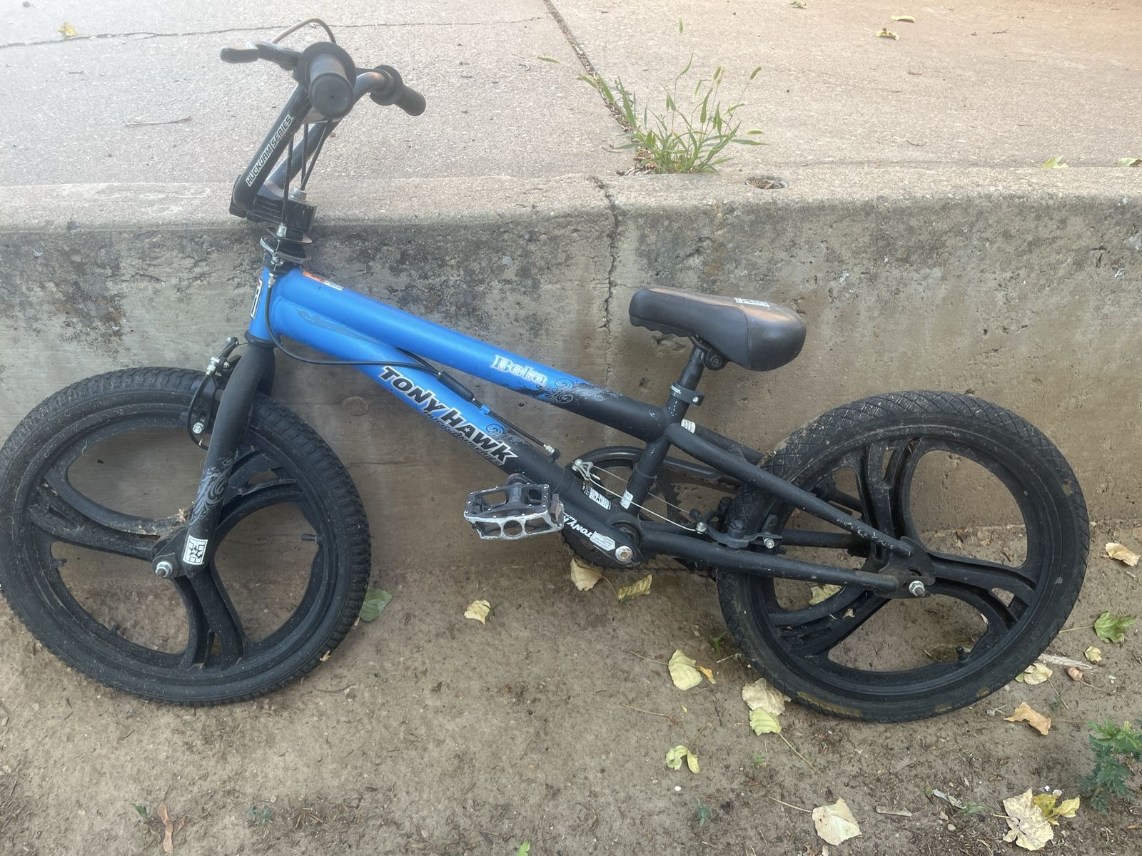 Tony Hawk Blue and Black BMX Bike with Mag Wheels