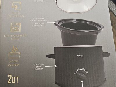 Cook With Color Black Crockpot 2 quarts