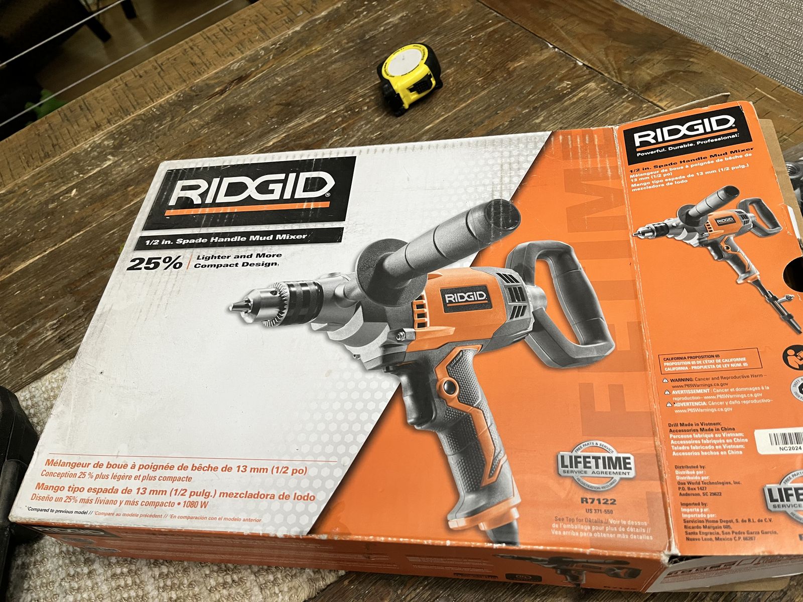 Ridge 1/2 in spade handle mixer