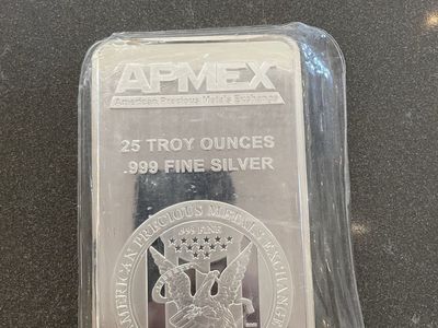 APMEX 25oz Silver bar .999 Silver Bullion