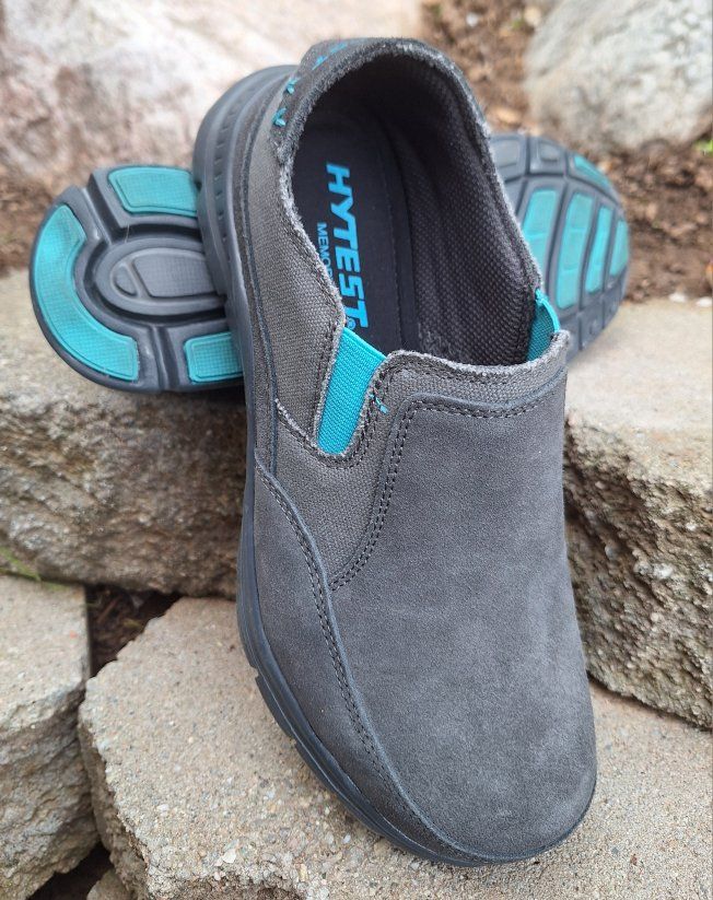 Womens HYTEST Blake Steel Toe Slip-On Shoes Sz-8