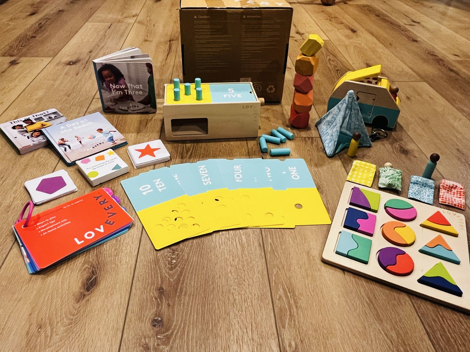 Lovevery The Free Spirit Play Kit for Months 34, 35, 36