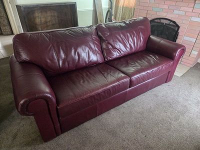 Burgundy Sofa
