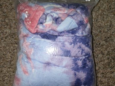 The Comfy Original Oversized Wearable Blanket Hoodie with Pocket for Adults, Tie-Dye Pink/Purple, One Size