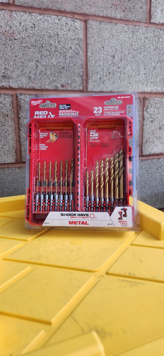 Milwaukee 48-89-4631 Shockwave Red Helix 23pc Titanium Drill Bit Set — New, Sealed