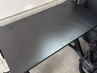 Black gaming desk