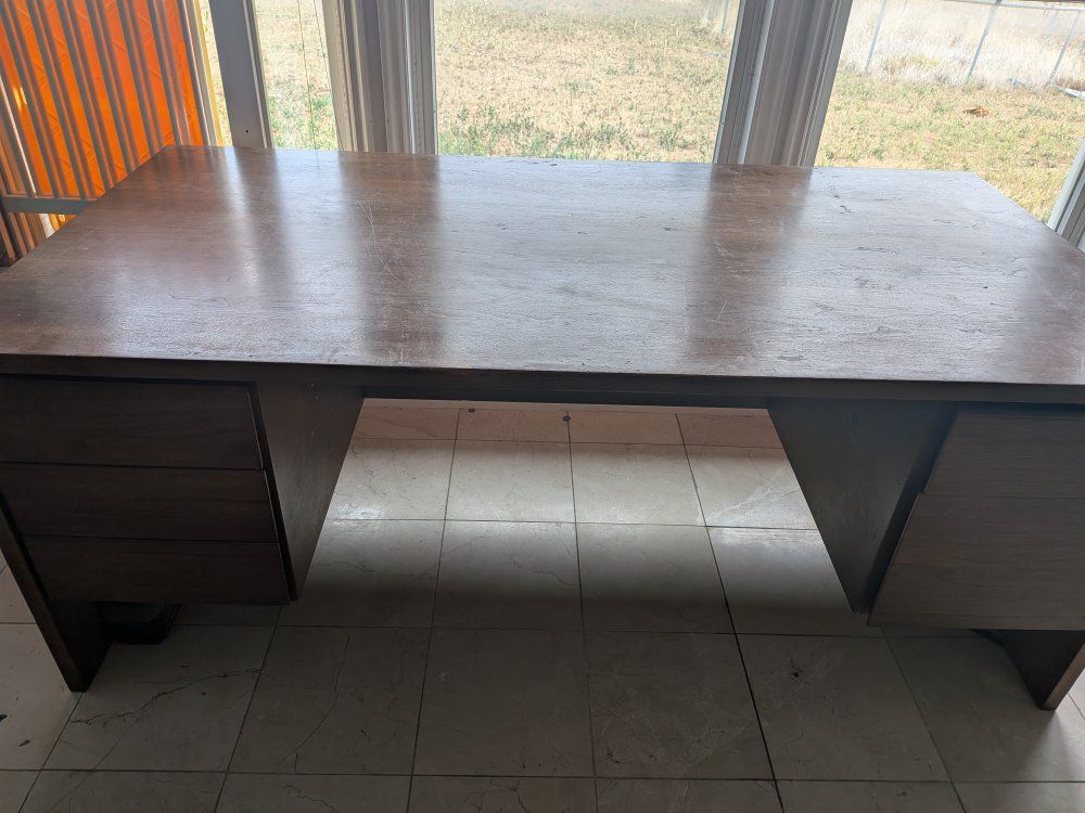 solid oak desk