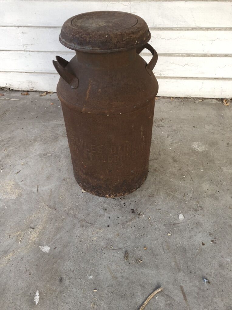 Vintage Antique Large Milk Can