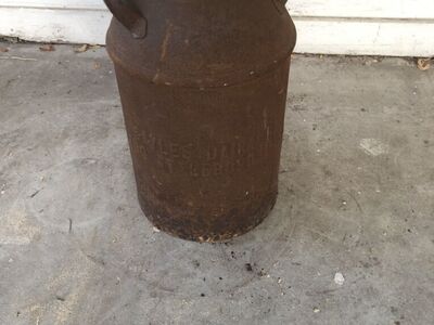 Vintage Antique Large Milk Can