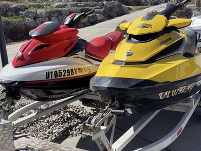 2 Seadoos - 2010 rxt 215 turbo waverunner/jetski-2007 Seadoo wake 155 with trailer