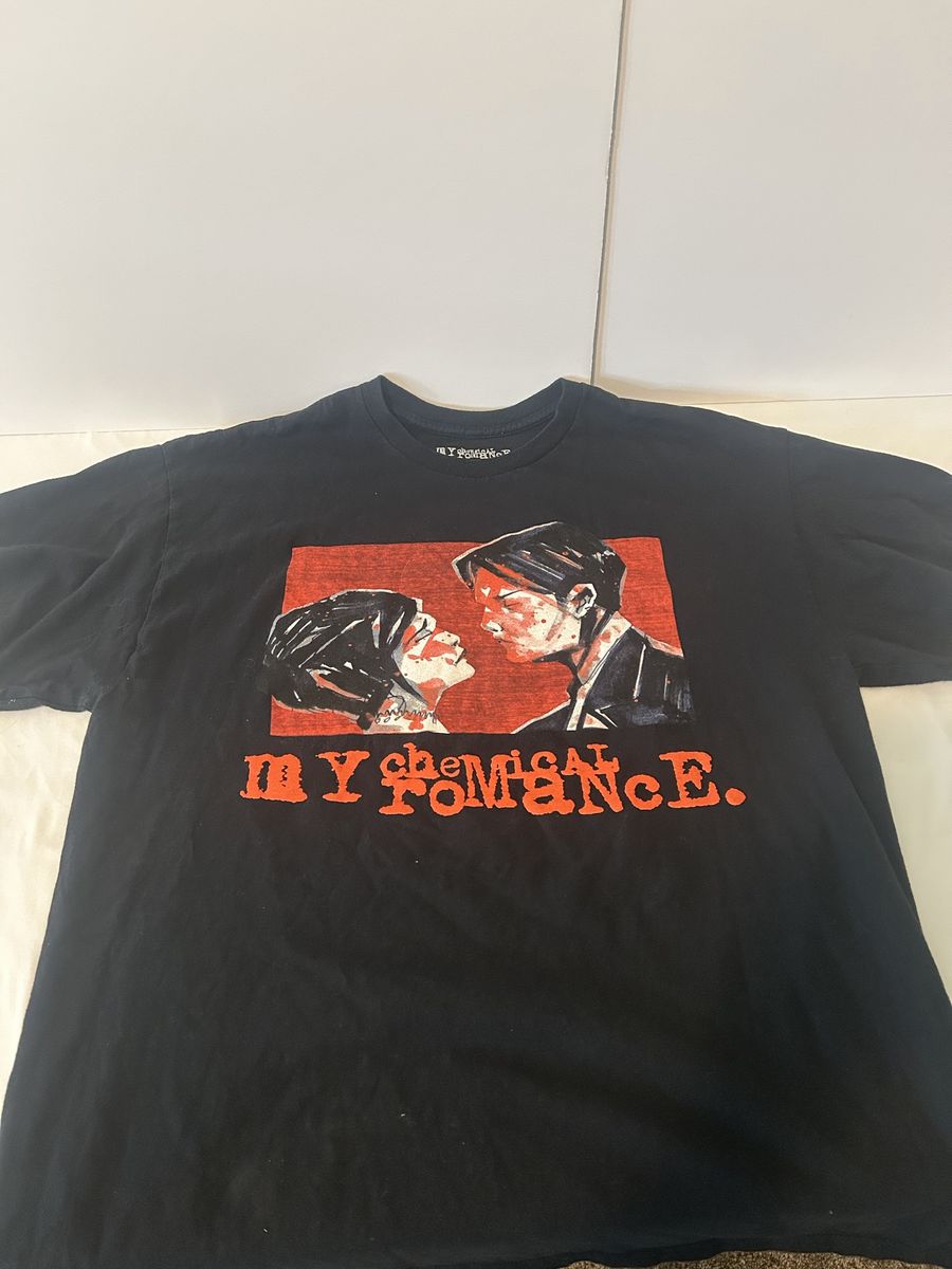 My Chemical Romance Black Graphic Band T-Shirt Men's XL 100% Cotton