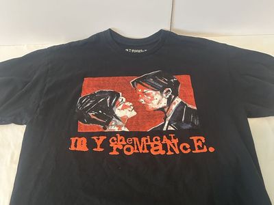 My Chemical Romance Black Graphic Band T-Shirt Men's XL 100% Cotton