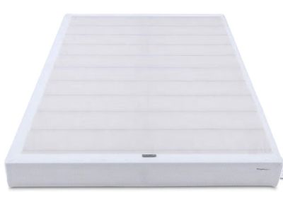Amazon Basics Smart Box Spring Bed Base, 9-Inch Height Sturdy Mattress Foundation, Strong Metal Support, Tool-Free Easy Assembly