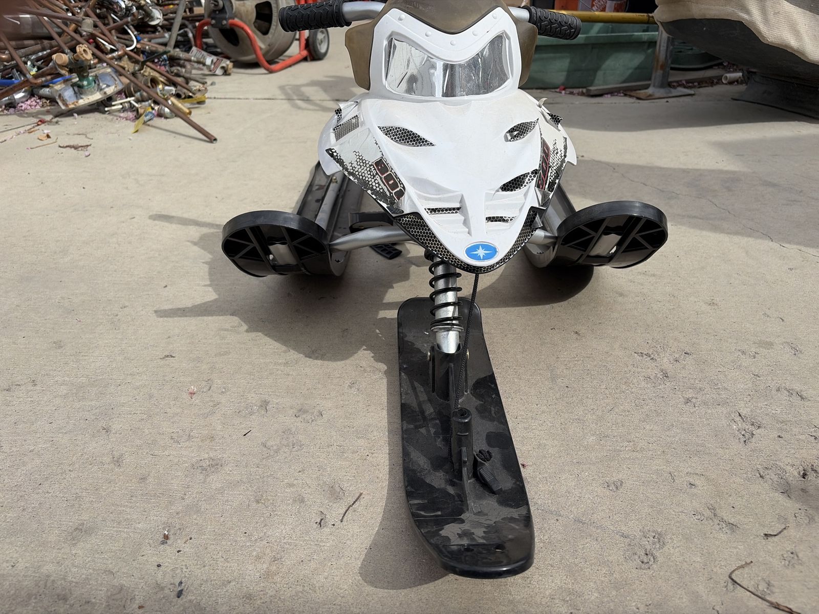 Kids Snowmobile Sled With Brake