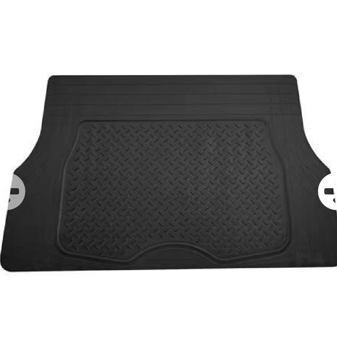 Black Heavy-Duty Rubber Cargo Mat Trunk Liner 32”x48”