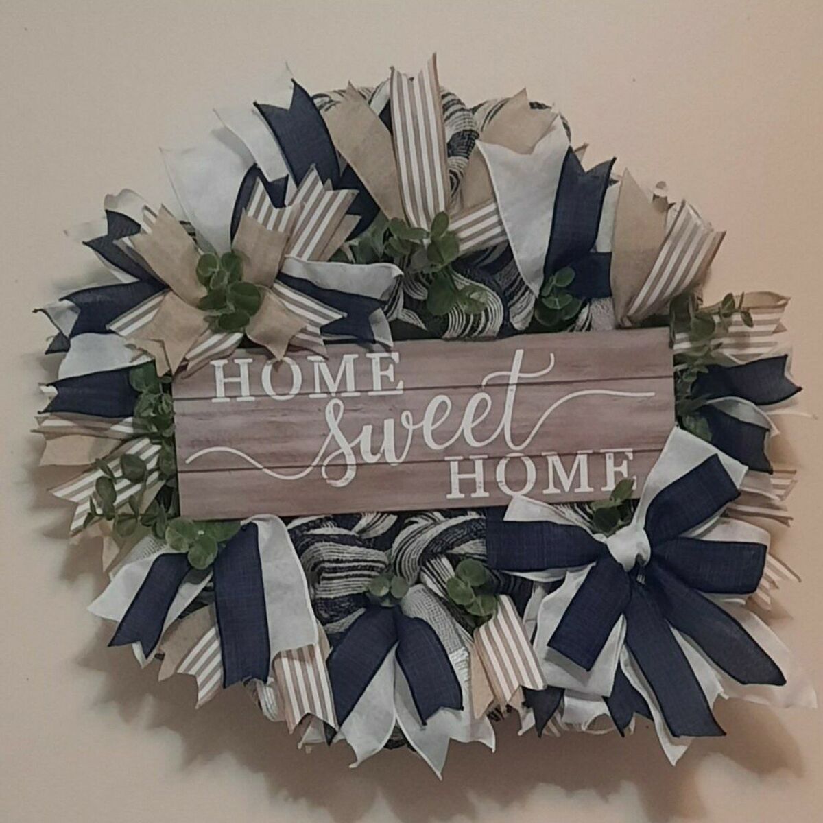 Handmade Home Sweet Home wreath