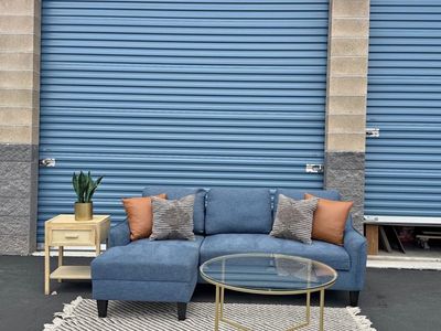 Beautiful blue couch
