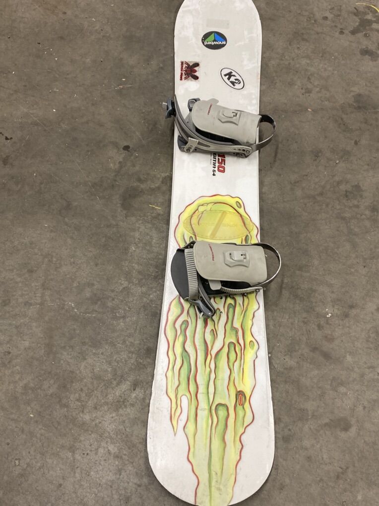 Snowboard And Boots and Helmet