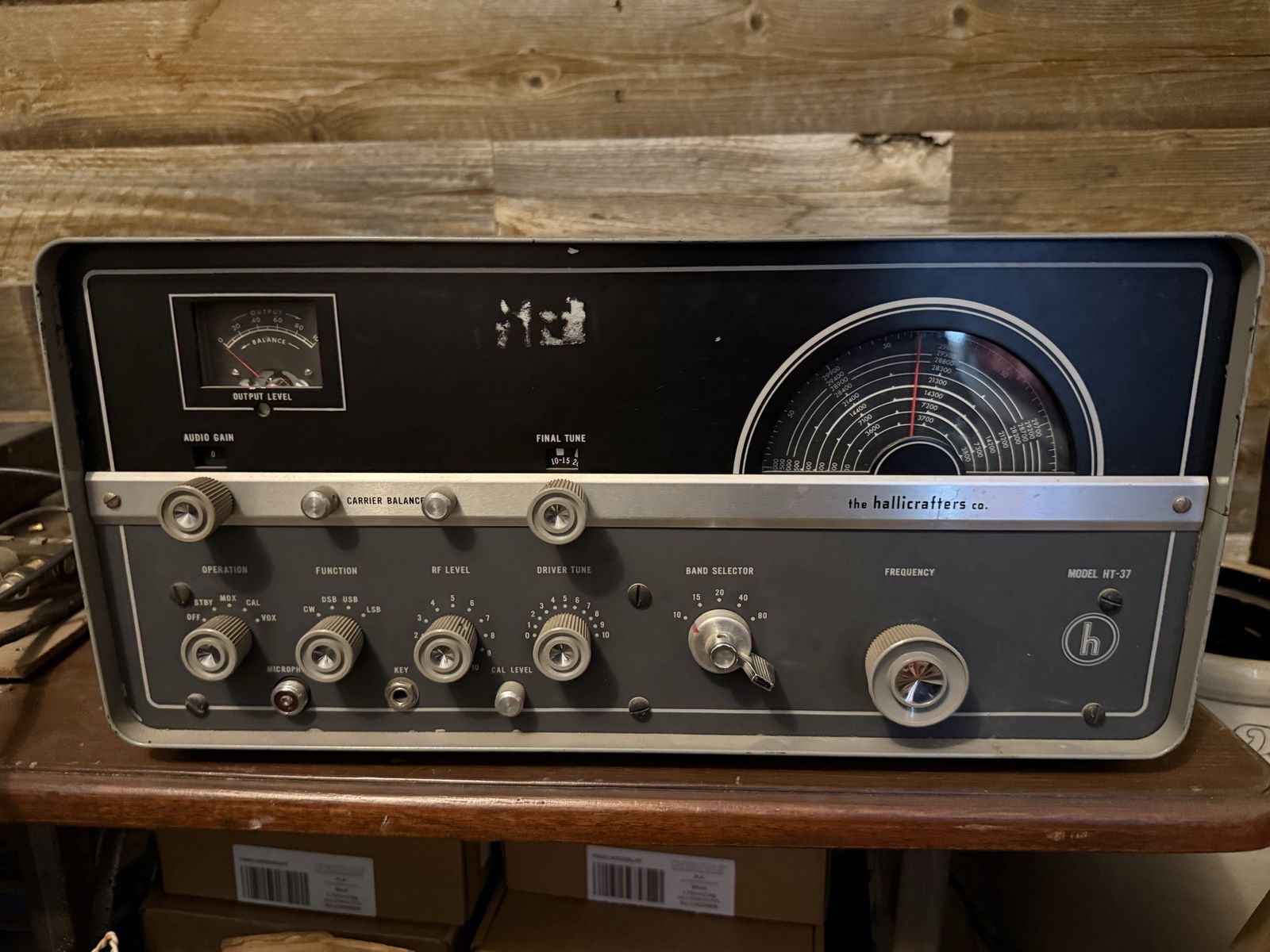 Hallicrafters HT-37 Transmitter, SX-111 Receiver, and HA-1 Keyer - Vintage Ham Radio Set