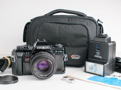 Minolta X-370N 35mm camera with Minolta MD 50mm lens. Tested!