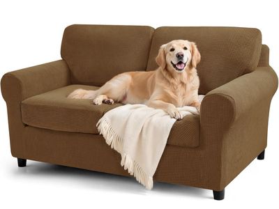 SUBRTEX 5 Pieces Stretch Sofa Slipcover Sets Couch Cover Sets Backrest Cushion Covers Furniture Protector Collection Set