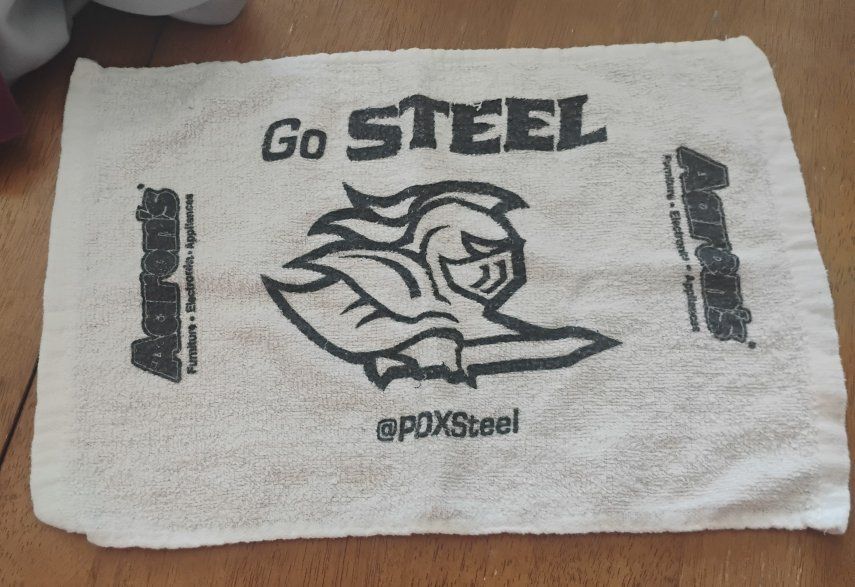 PDX Steel "Go STEEL" Fan Towel Aaron's Sports Memorabilia