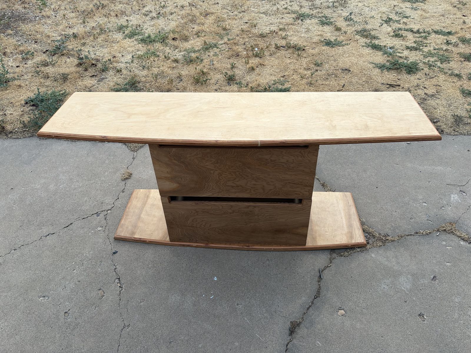 Wooden TV Stand / Media Console with Two Drawers