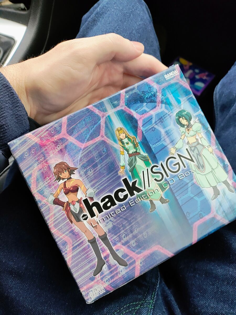 Dot hack/sign limited edition CD box